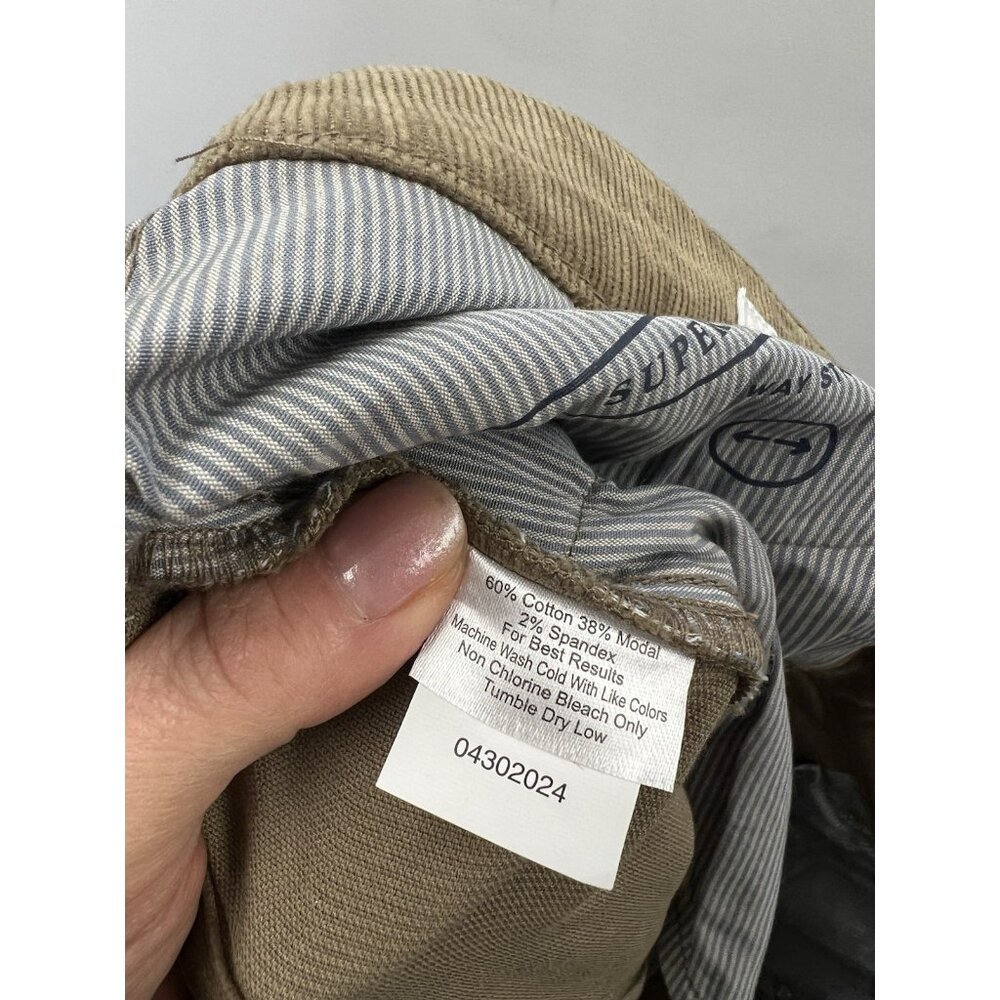 Peter Millar Superior Soft Corduroy Five Pocket Pants Men’s Khaki Sz 38 NWT - Picture 3 of 14